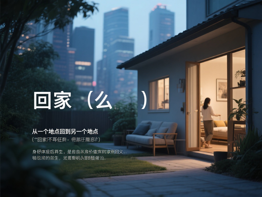 什么是“回家”真正的含义
在现代社会，